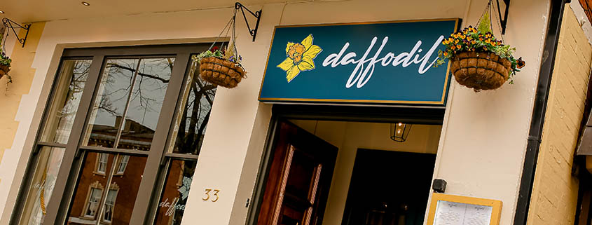 Entrance to Daffodil pub & restaurant.