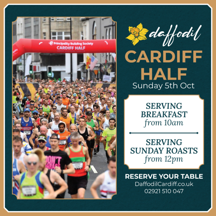 Cardiff Half - Opening for breakfast and Roast dinners