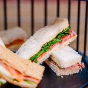 Afternoon Tea Sandwhiches A selection of delicate finger sandwiches, sweet delicacies, traditional Welsh cakes & fresh scones. Served with our signature house blend coffee & a selection of fine teas. Fancy an upgrade? Make it bottomless with Prosecco or Gin.